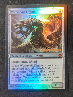 MTG: Wurmcoil Engine FOIL! PRERELEASE SOM!! NM!! CLEAN!! Magic the Gathering!! - Image 1