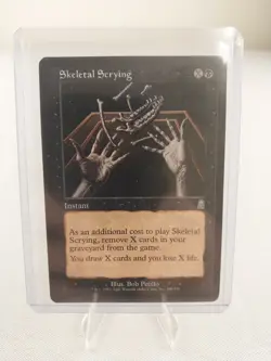 Vintage MTG Magic the Gathering Skeletal Scrying Instant (#161) MP - Image 1