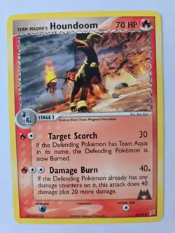Pokemon Card - Team Magma's Houndoom Team Magma vs Team Aqua 34/95 Uncommon 34/ - Image 1