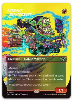 Burnout Bashtronaut (Borderless) #340 (Foil) (NM) Aetherdrift DFT Magic MTG - Image 1