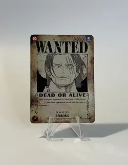 Shanks OP09-004 Wanted Poster Emperors In The New World One Piece TCG English - Image 1