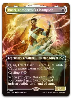 Basri, Tomorrow's Champion (Borderless) #355 (Foil) NM Aetherdrift DFT Magic MTG - Image 1