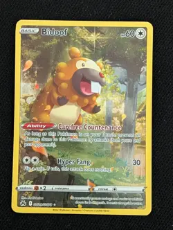 Bidoof GG29/GG70 Holo Crown Zenith Galarian Gallery Pokemon Card TCG - Image 2