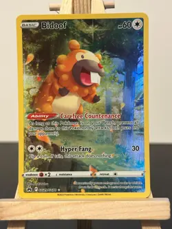Bidoof Full Art GG29/GG70 SWSH12.5 Pokemon Crown Zenith Galarian Gallery NM - Image 1