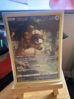 Pokemon TCG Crown Zenith: Galarian Gallery Bidoof GG29/GG70 Holo Rare Card - Image 2