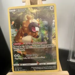 Pokemon TCG Bidoof Crown Zenith: Galarian Gallery GG29/GG70 Near Mint Condition - Image 3
