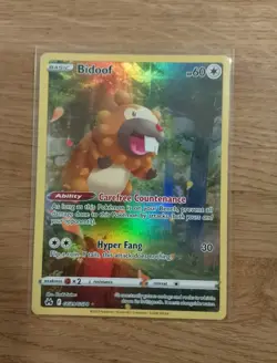 Pokemon TCG Bidoof Crown Zenith: Galarian Gallery GG29/GG70 Full Art Nm+ - Image 1