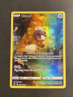 Bidoof GG29/GG70 - Holo Rare - Crown Zenith Galarian Gallery - Pokemon TCG - Image 2