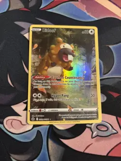 Pokemon TCG Bidoof Crown Zenith: Galarian Gallery GG29/GG70 Near Mint Condition - Image 1