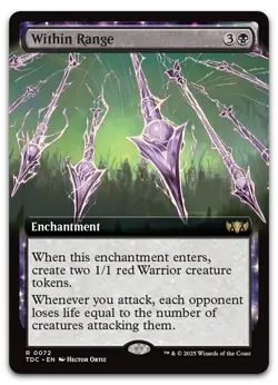 Within Range (Extended Art) #72 (LP) Tarkir Dragonstorm TDC Magic MTG - Image 1