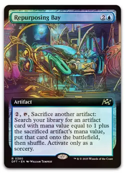 Repurposing Bay (Extended Art) #380 (Foil) (NM) Aetherdrift DFT Magic MTG - Image 1