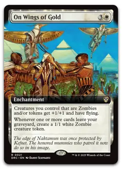 On Wings of Gold (Extended Art) #21 (NM) Aetherdrift DRC Magic MTG - Image 1