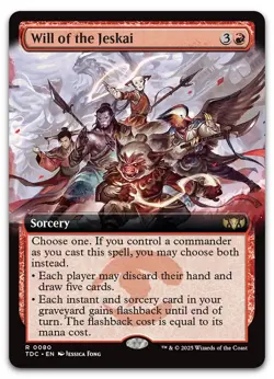 Will of the Jeskai (Extended Art) #80 (NM) Tarkir Dragonstorm TDC Magic MTG - Image 1