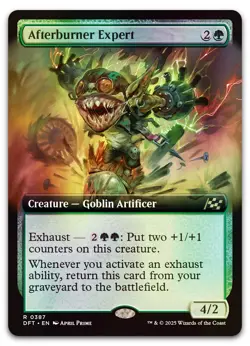 Afterburner Expert (Extended Art) #387 (Foil) (NM) Aetherdrift DFT Magic MTG - Image 1
