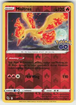 MOLTRES 012/078 R POKEMON GO POKEMON NM - Image 2