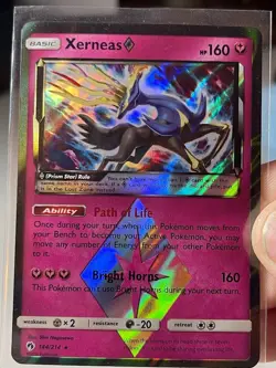 Pokemon - Xerneas Prism Star 144/214 Lost Thunder NM - Image 1