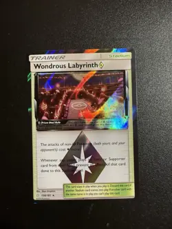 Pokemon TCG Wondrous Labyrinth Prism Star Holo + Lusamine Prism Star Team Up - Image 2