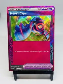 Pokemon TCG Hero's Cape SV05: Temporal Forces 152/162 Holo ACE SPEC Rare - Image 1