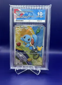 Pokemon Squirtle MEP 039 ACE 10 Gem Mint First Partner Illustration - Image 1