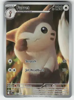 FURRET 168/159 ILLUSTRATION RARE JOURNEY TOGETHER POKEMON NM/M - Image 2