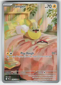 YAMPER 099/094 ILLUSTRATION RARE PHANTASMAL FLAMES POKEMON NM/M - Image 2