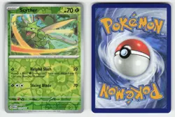 Scyther 123/165 Reverse Holo Uncommon 151 Pokemon NM - Image 1