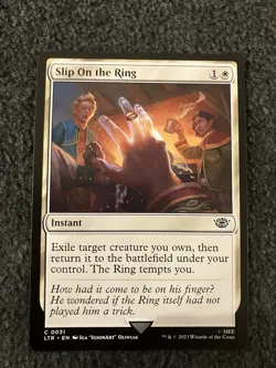 Magic The Gathering MTG - Slip on the Ring - UB LTR - Image 1