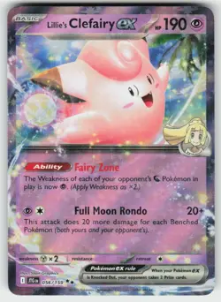 Lillie's Clefairy ex 056/159 Double Rare Journey Together Pokemon NM - Image 1