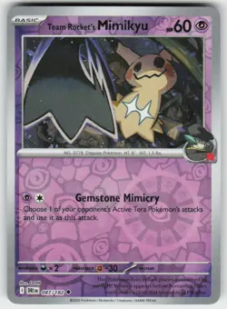TEAM ROCKET'S MIMIKYU 087/182 REVERSE HOLO UC DESTINED RIVALS POKEMON NM/M - Image 2
