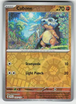 Cubone 076/159 Reverse Holo Common Journey Together Pokemon NM - Image 1