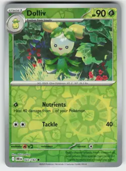 DOLLIV 022/182 REVERSE HOLO C DESTINED RIVALS POKEMON NM/M - Image 2