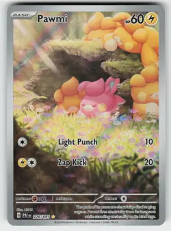 PAWMI 226/091 ILLUSTRATION RARE PALDEAN FATES POKEMON NM/M - Image 2