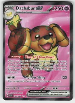 DACHSBUN EX 160/142 ULTRA RARE STELLAR CROWN POKEMON NM/M - Image 2