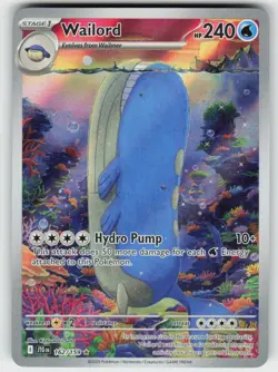 WAILORD 162/159 ILLUSTRATION RARE JOURNEY TOGETHER POKEMON NM/M - Image 2