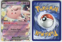CLEFABLE EX 082/197 DOUBLE RARE OBSIDIAN FLAMES POKEMON NM/M - Image 1
