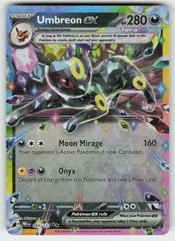 UMBREON EX 060/131 DOUBLE RARE PRISMATIC EVOLUTIONS POKEMON NM/M - Image 2