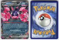 PECHARUNT EX 039/064 DOUBLE RARE SHROUDED FABLE POKEMON NM/M - Image 1