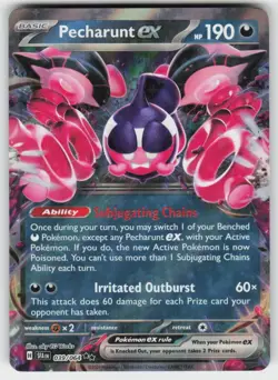 PECHARUNT EX 039/064 DOUBLE RARE SHROUDED FABLE POKEMON NM/M - Image 2