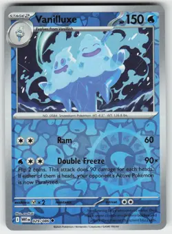 VANILLUXE 029/086 UC REVERSE HOLO WHITE FLARE POKEMON NM/M - Image 1
