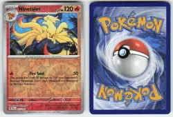NINETALES 017/191 REVERSE HOLO UC SURGING SPARKS POKEMON NM/M - Image 1