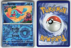SQUIRTLE 007/165 REVERSE HOLO C 151 POKEMON NM/M - Image 1