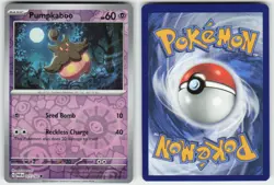 PUMPKABOO 077/182 REVERSE HOLO C PARADOX RIFT POKEMON NM/M - Image 1