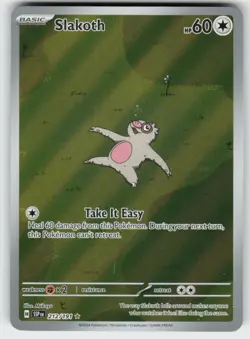 SLAKOTH 212/191 ILLUSTRATION RARE SURGING SPARKS POKEMON NM/M - Image 2