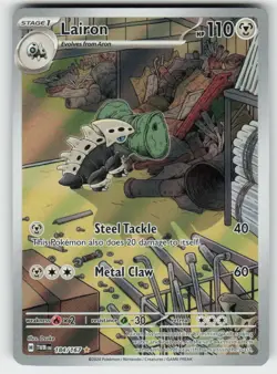 LAIRON 184/167 ILLUSTRATION RARE TWILIGHT MASQUERADE POKEMON NM/M - Image 2