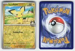 ETHAN'S PICHU 071/182 REVERSE HOLO C DESTINED RIVALS POKEMON NM/M - Image 1
