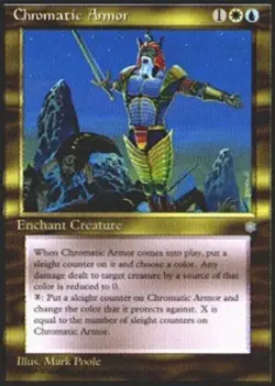 Hero Deal, English - 4 x MTG Chromatic Armor Ice Age - Image 1