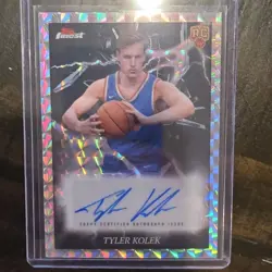 Topps Finest Electrifying Rookie Auto Tyler Kolek New York Knicks ES-TK - Image 1