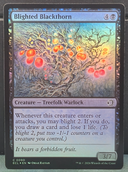 Blighted Blackthorn C 0090 Common FOIL Lorwyn Eclipsed Near Mint Card Game Magic - Image 1