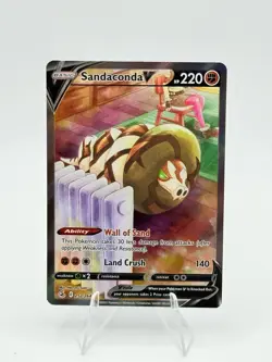 Sandaconda v 252/264 Swsh08: Fusion Strike Alternate Art Holo Pokemon TCG Card - Image 1