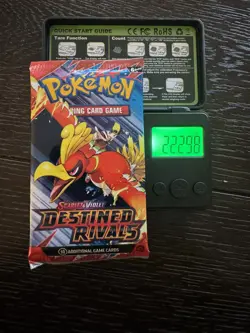 (Solid) 22.29g Pokemon TCG Cards Destined Rivals Booster Pack Factory Sealed✅ - Image 1